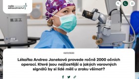 Rozhovor s paní doktorkou Janekovou v Naše zdravotnictví