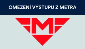 Dopravní omezení 3.-11.6.2023 (uzavřen výstup z metra)