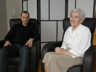 Mgr. Adam Janek s babičkou